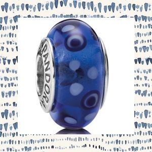 🔹Pandora Blue Bubbles💙Murano Glass Charm🔹